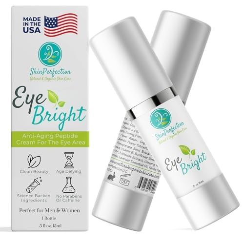 Skin Perfection Eye Bright Anti-Aging Eye Cream 25% Argireline 15% Matrixyl 8% Pepha Tight Hyaluronic Acid Crow's Feet Lift Lids Under-Eye Dark Circles Puffiness Antioxidants 0.5 Oz