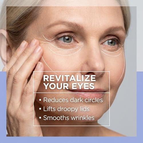 Skin Perfection Revitalize Your Eyes: Uplift Anti-Aging Eye Cream For Dark Circles Wrinkles & Puffiness Copper Cream Peptide Complex Haloxyl Lift Tighten Droopy Lids Argireline Matrixyl Pepha Tight .5 Oz