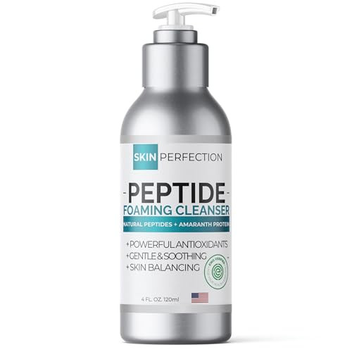 Skin Perfection Foaming Peptide Cleanser Ewg Verified Healthy Boost Amaranth Natural Amino Acids & Botanicals Soothing Facial Cleanser Face Wash Foam 4 Oz