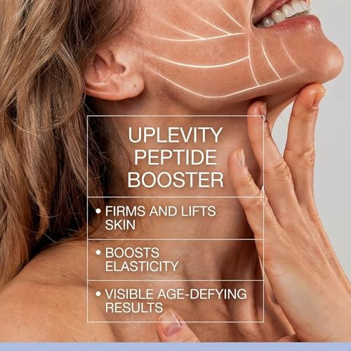 Skin Perfection Uplevity Anti-Aging Tightening Peptide Serum Booster Firming Peptide Increase Elasticity Add To Any Moisturizer For Added Effectiveness Against Sagging Acetyl Tetrapeptide-2