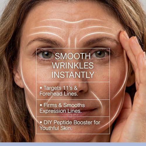 Skin Perfection Syn-Ake Freeze Wrinkles Peptide Diy Anti-Aging Skincare Booster Smooth Firm Vertical Expression Lines Between The Eyebrows The 11's .5 Oz
