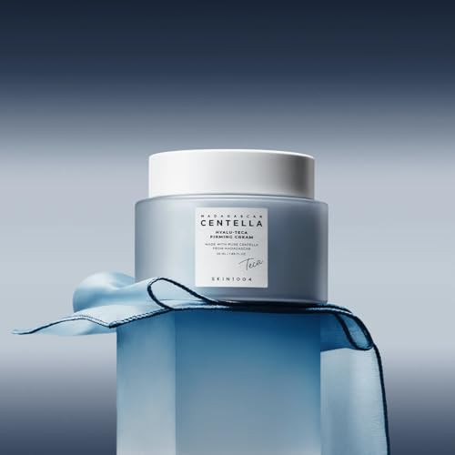 Skin1004 Hyalu Teca Firming Cream Face Moisturizer For Dewy Plump Skin Night Cream For Deep Hydration & Elasticity Ceramide & Centella For Skin Barrier Support Korean Skin Care 1.01 Fl.Oz / 50Ml