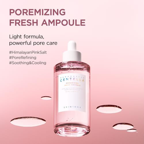 Skin1004 Madagascar Centella Poremizing Fresh Ampoule 3.38 Fl. Oz(100Ml) Soothing Hydration Oily Combination Skin