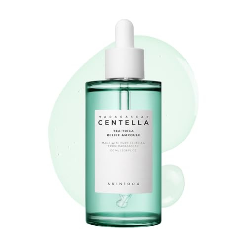 Skin1004 Tea-Trica Relief Ampoule 3.38 Fl.Oz100Ml Korean Face Serum With Cica & Tea Tree Facial Serum With Madagascar Centella Hydrating & Calming Ampoule For Soothing Effect Korean Skin Care
