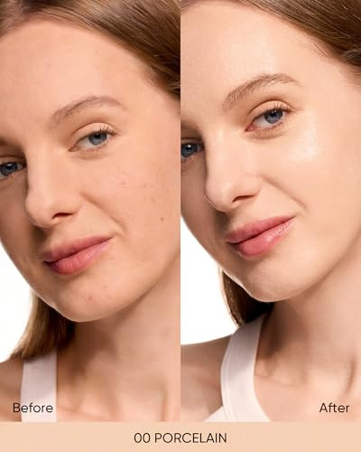 Skintific Cover Glow Perfect Cushion Foundation 00 Porcelain & Ultra Cover Oil Control Powder Foundation 00 Porcelain
