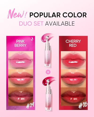 Skintific Peptide Brightening Lip Serum 06 Cherry Red & 04 Pink Berry