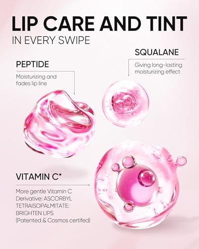 Skintific Peptide Brightening Lip Serum 06 Cherry Red & 04 Pink Berry
