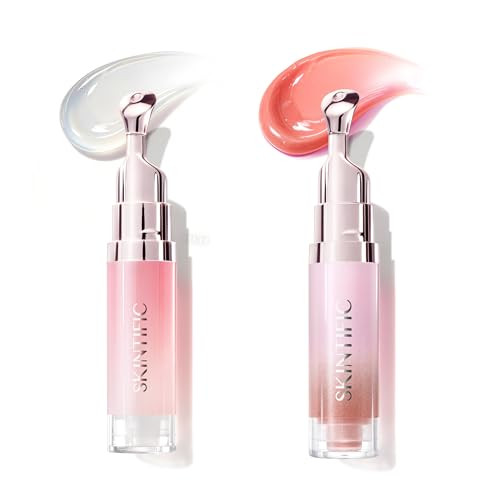 Skintific Peptide Brightening Lip Serum 00 Clear & 02 Coral Rose