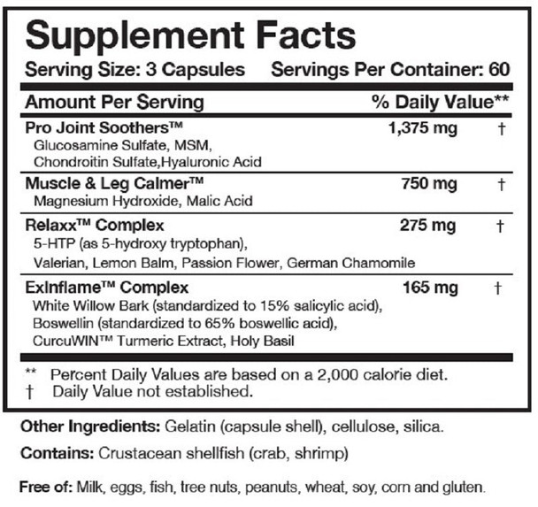 Researched Nutritionals Soothe  Relaxx 180 Capsules