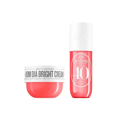 Sol De Janeiro Bom Dia Bright Body Cream & Cheirosa 40 Hair And Body Fragrance Mist Duo 8.1 Fl Oz