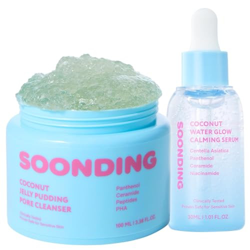 Soonding Glow Prep Duo - Jelly Pudding Pore Cleanser 100Ml Calming Serum