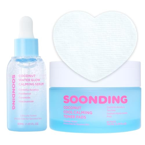 Soonding Gentle Exfoliating & Calming Duo - Calming Serum + Toner Pad