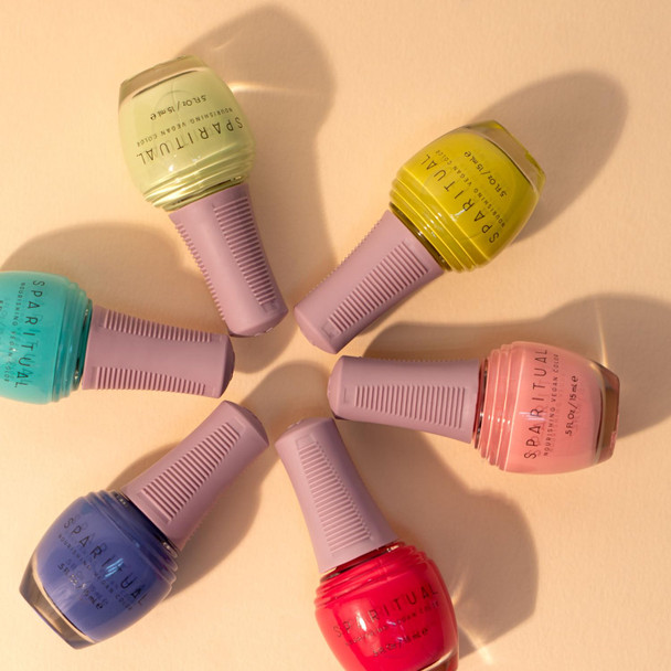 Sparitual Nourishing Vegan Color Collection Body And Soul 6 Spring Nail Polish Colors 0.5 Fl Oz (Noiseless)