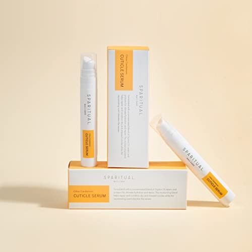 Sparitual Cuticle Serum Citrus Cardamom Cuticle Cream For Dry Cuticles Formulated With Jojoba Oil Alfalfa Root And Shea Butter 0.5 Fl Oz
