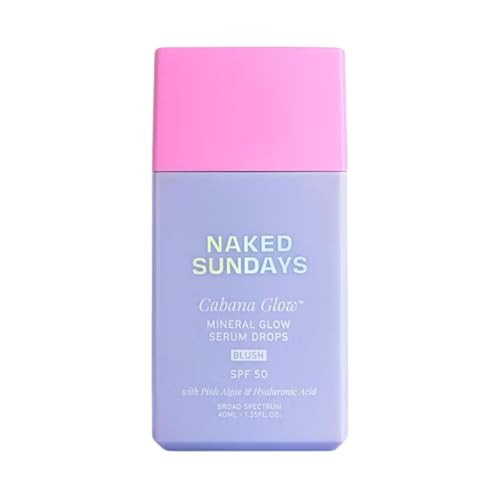 Sundays Cabanaglow Spf 50 Blush Cream Blush Serum Sunscreen With Non-Nano Zinc Hydrating Skincare Actives & Luminous Glow Finish