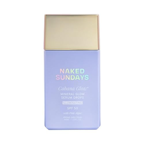 Sundays Cabanaglow Illuminating Tinted Sunscreen Serum Drops Spf 50 - Hydrating Brightening Zinc Oxide Daily Face Sunscreen With Skin-Perfecting Pigments