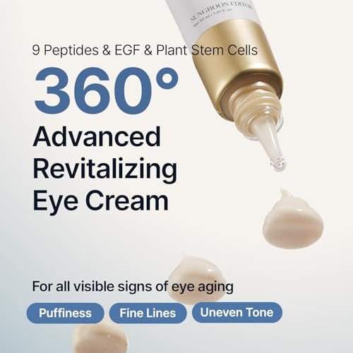 Sungboon Editor Silk Peptides Egf Intensive Eye Cream With Copper Peptides For Puffiness & Fine Lines Patented Peptide Complex Firm-Looking & Hydration Korean Skin Care 1.01 Fl Oz