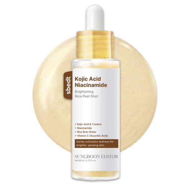 Sungboon Editor Kojic Acid Niacinamide Brightening Ampoule Kojic Acid Serum Kojic Turmeric Brightening Cleanser Sungboon Editor Silk Peptide Egf Intensive Gold Overnight Mask Gifts For Women
