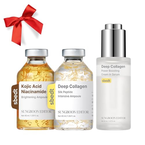 Sungboon Editor Kojic Acid Niacinamide Brightening Ampoule Collagen Silk Peptide Intensive Ampoule Deep Collagen Serum Gifts For Women