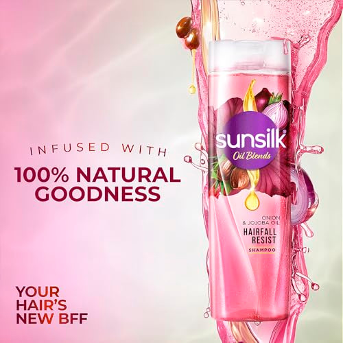 Sunsilk Onion & Jojoba Oil Hair Fall Shampoo - For Strong & Long Hair 370Ml