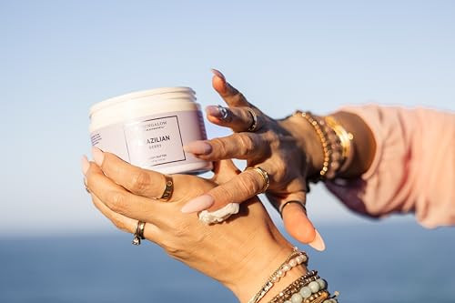 The Beachwaver Co. B. Bungalow Brazilian Berry Body Butter Full Size (8 Oz) Cloudberry Seed Oil Vegan Squalane And Hyaluronic Acid Blackberries Apricots Jasmine Sambac Vanilla & Coconut