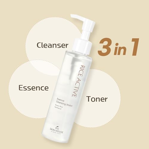 The Skin House Korean Rice Micellar Cleansing Water Gentle Low Ph Makeup Remover For Light Daily Makeup Hydrating Rice Essence No-Rinse Non-Irritating Cleanser For Sensitive Skin 5.07 Fl.Oz