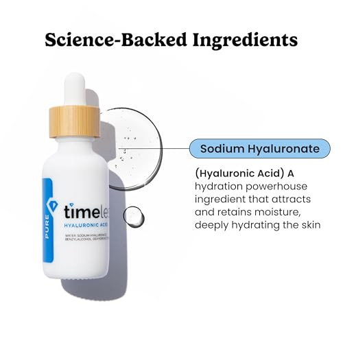Timeless Skin Care Hyaluronic Acid 100% Pure Serum - Hydrating Face Serum For Personal Care - Fragrance- Hyaluronic Acid Serum For Skin Care 2 Oz (Pack Of 2)