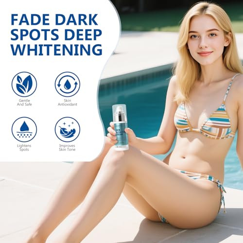 Topicy Skin Bleaching Cream-For Intimate Areas & Body Skin Care Lightening Cream-For Private Parts Underarms Knees Elbows Inner Thighs Bikini Areas Dark Spot Remover For Face(4.0 Fl Oz)
