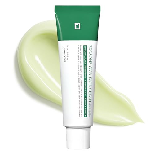 Tosowoong Exosome Cica Face Cream - Daily Soothing Moisturizer For Breakouts And Irritated Skin Fast-Acting Lightweight Korean Skincare For Redness And Blemish-Prone Skin 50Ml / 1.69 Fl. Oz