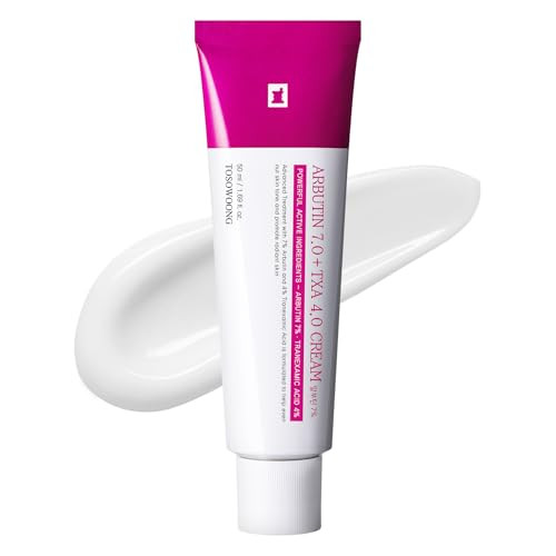 Tosowoong K-Beauty Tone-Refining Duo: Arbutin 7 Tranexamic Acid 4 Cream And Pink Peptide 12 Pdrn Serum Trending Ingredients For Uneven Skin Tone & Texture Tone-Refining And Firming Moisturizer Set