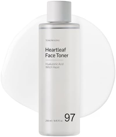 Tosowoong Heartleaf Face Toner With 970200Ppm Heartleaf Water Centella Hyaluronic Acid Witch Hazel Trouble Care Acne-Prone Calming Hydrating Purifying Korean Skin Care 250Ml 8.45 Fl.Oz