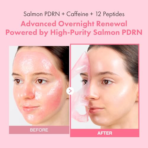 Tosowoong Salmon Dna Pdrn Overnight Wrapping Mask High Purity Pdrn Peel Off Facial Mask For Glass Skin Caffeine Collagen And Peptide Anti-Aging Firming Korean Skincare 75 Ml / 2.53 Fl. Oz