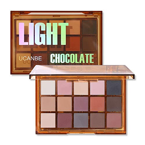 Ucanbe 15 Color Matte Eyeshadow Palette Highly Pigmented Neutral Eye Shadow Makeup Palette With Blendable Long-Lasting Shades For Everyday & Smokey Looks