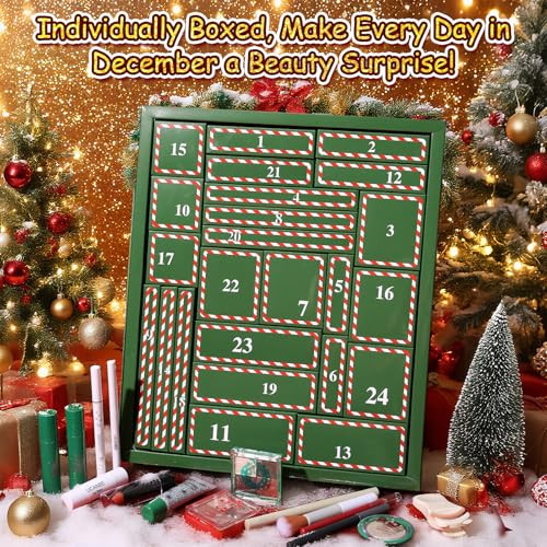 Ucanbe Makeup Advent Calendar For Women Teens Girls 24 Piece Christmas Holiday Sets Beauty & Cosmetic Surprises Countdown