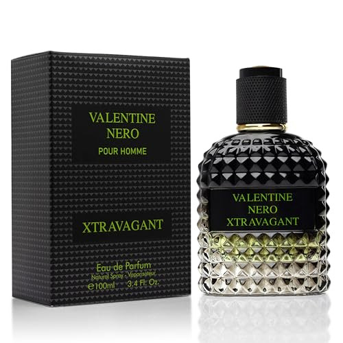 Urban Collection Valentine Nero Xtravagant For Men - Oriental Fougere Fragrance - Top Notes Of Calabrian Bergamot & Espresso Coffee Accord - Base Scents Of Refined Vetiver - Elegant 100Ml Bottle Parfume For Men