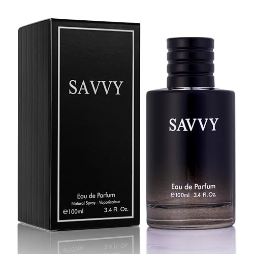 Urban Collection Savvy For Men Eau De Parfum - Sophisticated Male Fragrance Composition Of Bergamot Pepper Lavender Star Anise & Nutmeg - Base Of Peppery & Vanilla - Go-To Daily Scent - Elegant 100Ml Bottle
