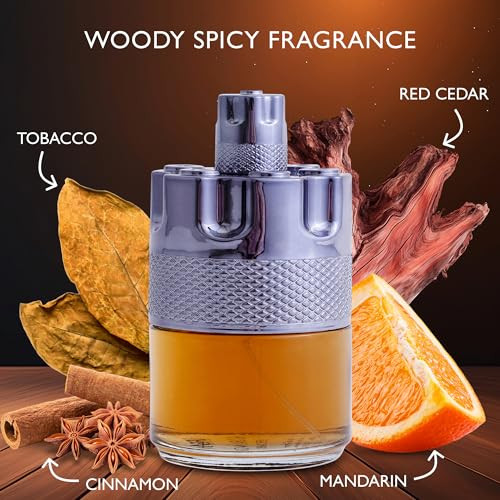 Urban Collection Azura Noir After Dark Eau De Parfum For Men - Woody Spicy Fragrance - Long-Lasting Cologne Choice For Daily Wear - Top Notes Of Lemon Mandarin Orange Lavender 7 Cinnamon - Elegant 100Ml Bottle