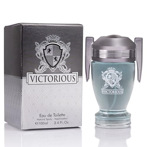 Urban Collection Victorious For Men Eau De Toilette - Woody & Aquatic Fragrance - Aromatic Bay Leaf & Jasmine & Woody Base Of Guaiac Wood Patchouli Oak & Ambergris - Fresh & Sporty Composition - 100Ml Spray Bottle