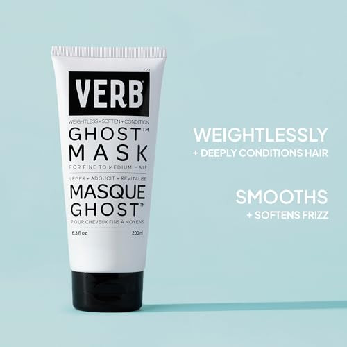 Verb Ghost Hair Mask 6.3 Fl Oz - Deep Conditioning Hair Treatment Infused With Moringa Oil Defrizzes + Promotes Shine- Vegan No Parabens Or Harmful Sulfates