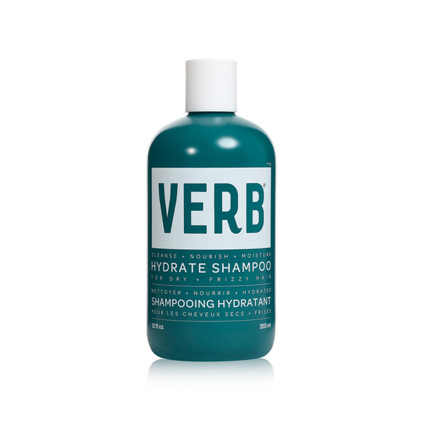 Verb Hydrate Shampoo - Cleanse Dry + Frizzy Hair - Smooth + Reduce Frizz - Amber + Warm Jasmine Scent