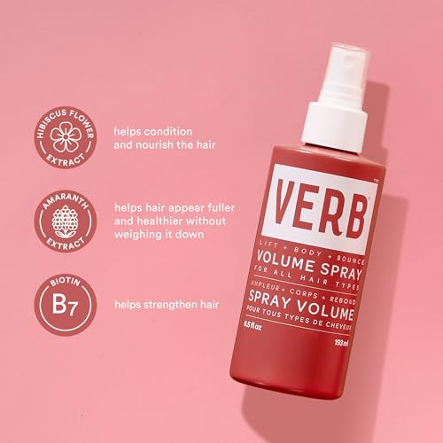 Verb Volume Spray 6.5 Fl Oz- Lightweight Volumizing Spray For Full-Bodied Lift-Vegan No Parabens Or Harmful Sulfates