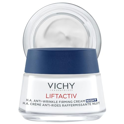 Vichy Liftactiv Supreme Night Cream Anti Aging Face Cream With Vitamin C And Rhamnose To Firm And Brighten Suitable For Sensitive Skin
