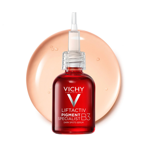 Vichy Liftactiv B3 Serum 5% Niacinamide + Glycolic Acid + Tranexamic Acid + Peptides Fades Dark Spots & Smooths Wrinkles In 8 Weeks Discoloration Correcting Serum Alcohol