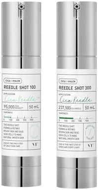 Vt Cosmetics Bundle Cica Reedle 100 And 300 Helps Absorption Centella And Hyaluronic Acid Complex Intensive Korean Skincare (1.69 Oz + 13.69Oz / 50Ml+50Ml)
