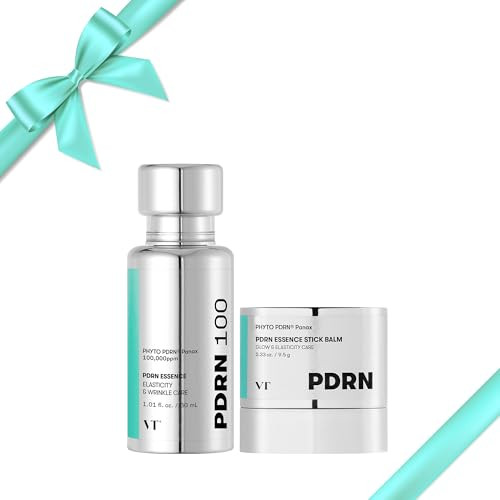 Vt Cosmetics Bundle Pdrn Essence 100 & Pdrn Essence Stick Balm Glow Serum & Collagen Multi Balm Wrinkle Care Firming & Anti-Aging Hydrating Skin Restoration Korean Skincare