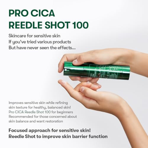 Vt Cosmetics Bundle Pro Cica Reedle Shot 100 & Cica Mask Cleanser With Brush Microneedling Serum 2-In-1 Clay Mask-To-Foam Cleanser Centella Asiatica For Acne-Prone & Sensitive Skin Korean Skincare
