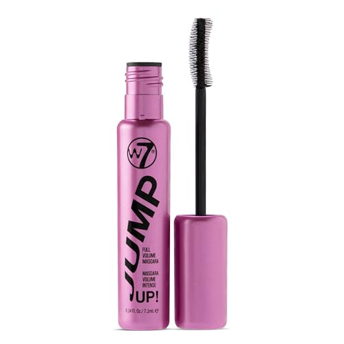 W7 Jump Up Black Full Volume Mascara Extreme Volume & Lift Buildable Formula Smudge-Resistant