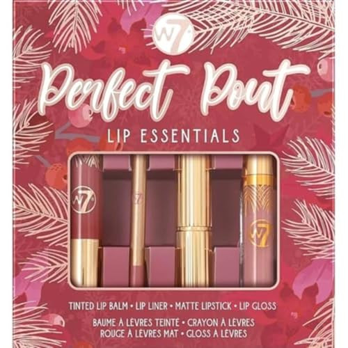 W7 Perfect Pout Lip Essentials 0.25 Fl Oz (Pack Of 4)