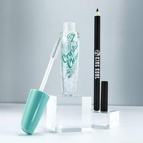 W7 Crystal Eyes Duo Set - Crystal Clear Mascara & Pencil Eyeliner - Eye Makeup Duo