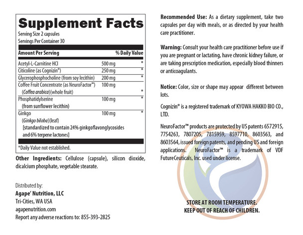 Protocols For Health Cognimatrix 60 Capsules60 Capsules